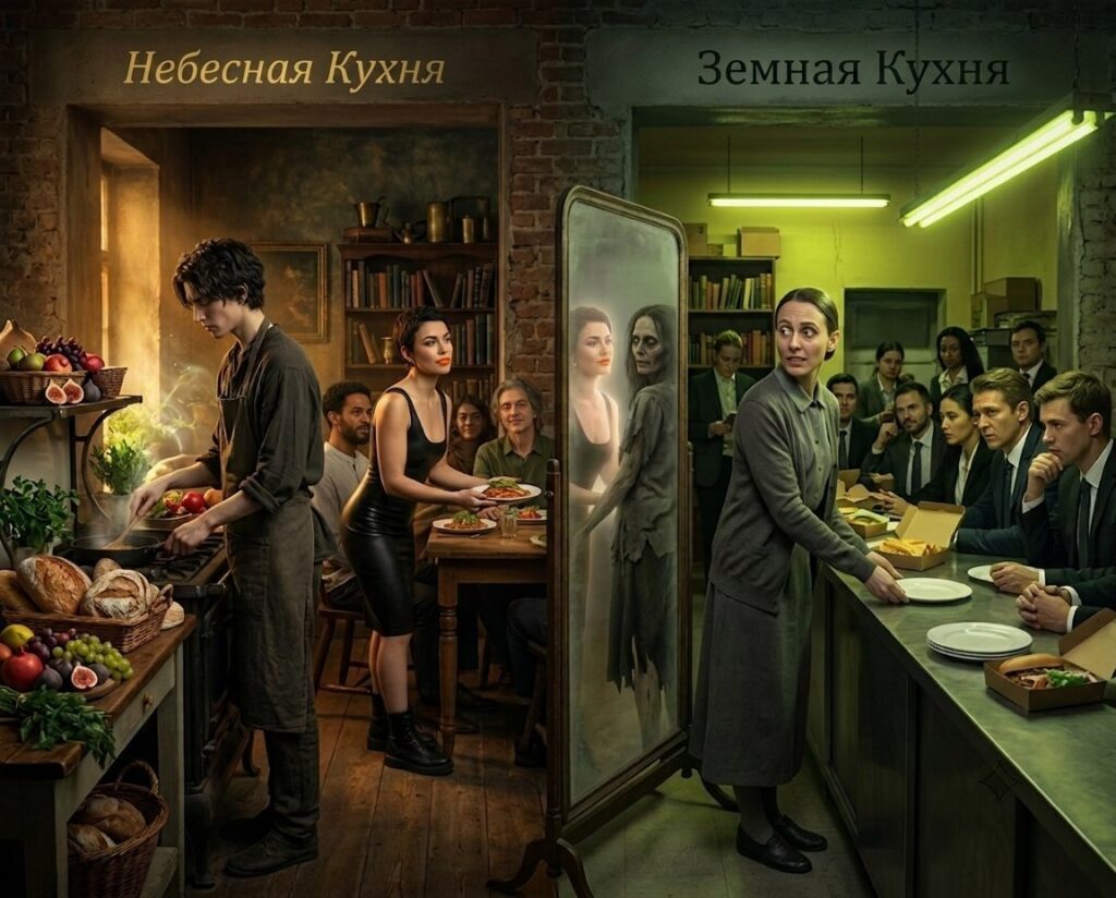 Две кухни: чем кормит мир и чем кормит ангел